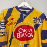 Shop 1996/97 TIGRES HOME SHIRT (L) ATLETICA, classic football shirts, vintage football shirts & retro soccer jerseys at Cult Kits