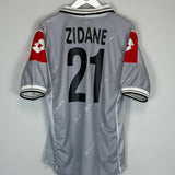 Shop 2000/01 JUVENTUS ZIDANE #21 THIRD SHIRT (M) LOTTO, classic football shirts, vintage football shirts & retro soccer jerseys at Cult Kits