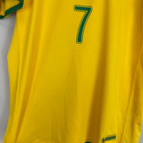 Shop 2006/08 BRAZIL ADRIANO #7 HOME SHIRT (L) NIKE, classic football shirts, vintage football shirts & retro soccer jerseys at Cult Kits
