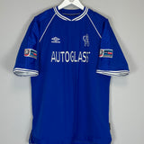 1999/00 CHELSEA ZOLA #25 HOME SHIRT (XL) UMBRO