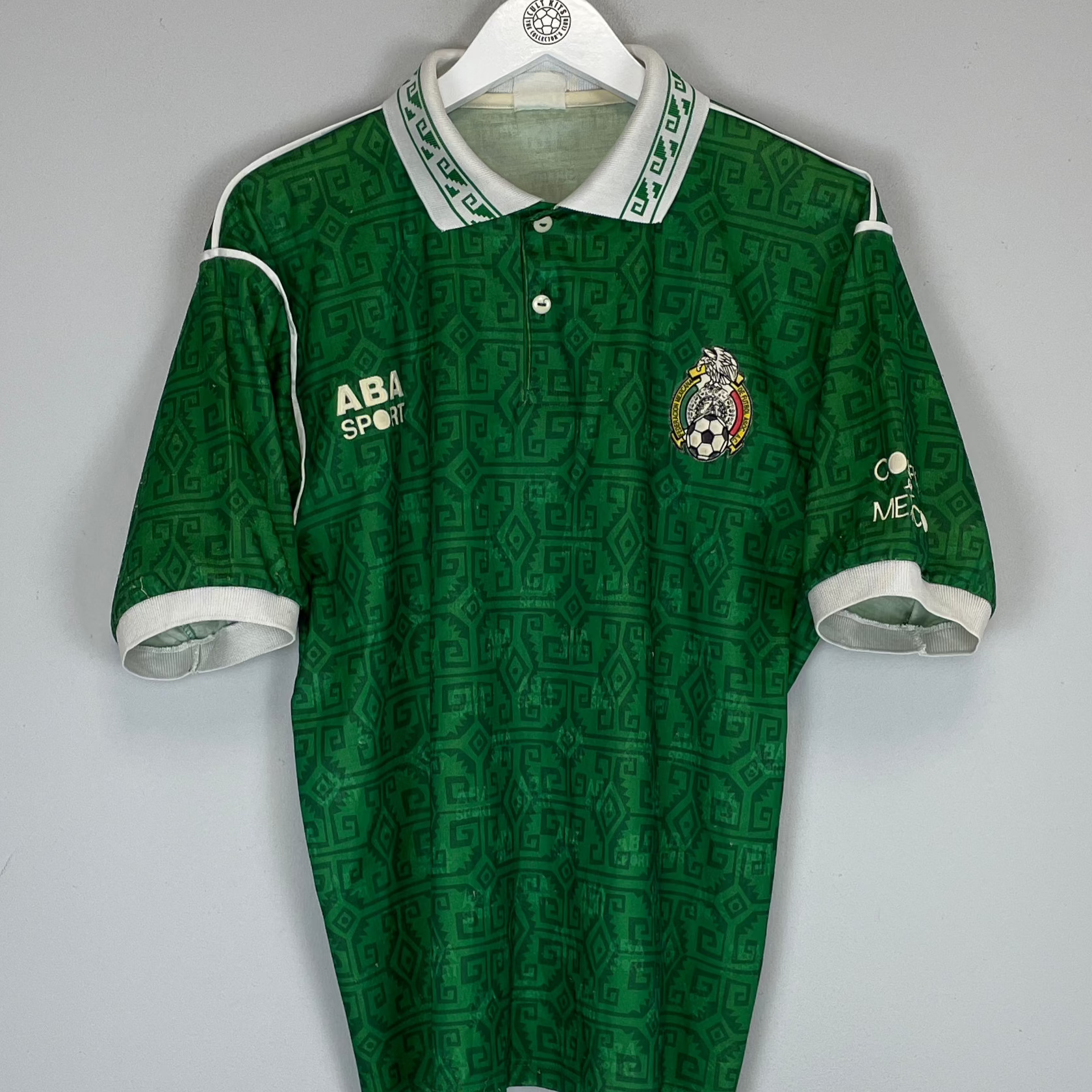 Shop 1993/95 MEXICO HOME SHIRT (S) ABA SPORT, classic football shirts, vintage football shirts & retro soccer jerseys at Cult Kits