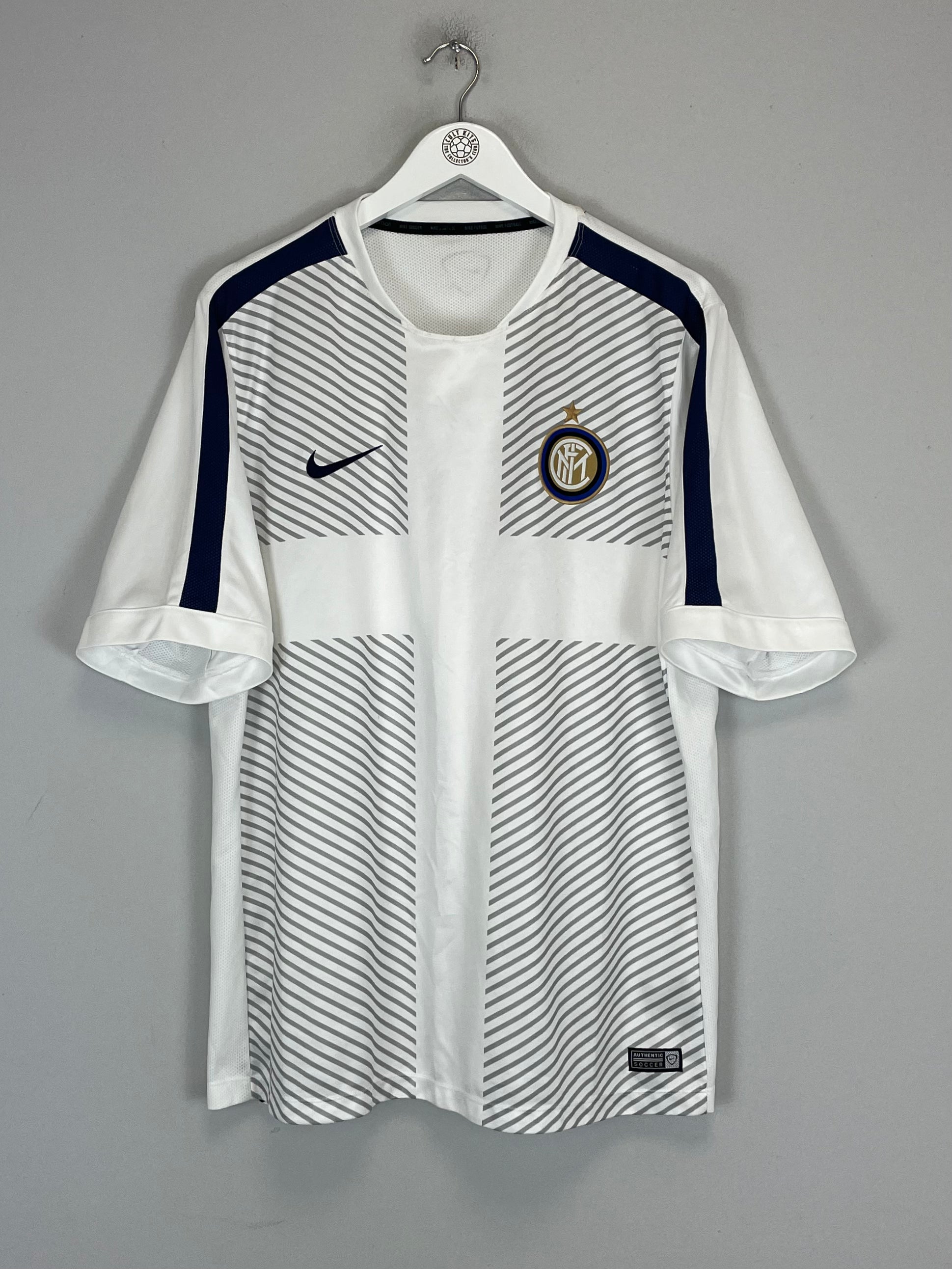 Shop 2014/15 INTER MILAN TRAINING SHIRT (XXL) NIKE, classic football shirts, vintage football shirts & retro soccer jerseys at Cult Kits