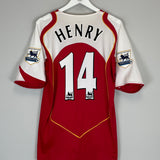 2004/05 ARSENAL HENRY #14 'STAND UP SPEAK UP' HOME SHIRT (L) NIKE
