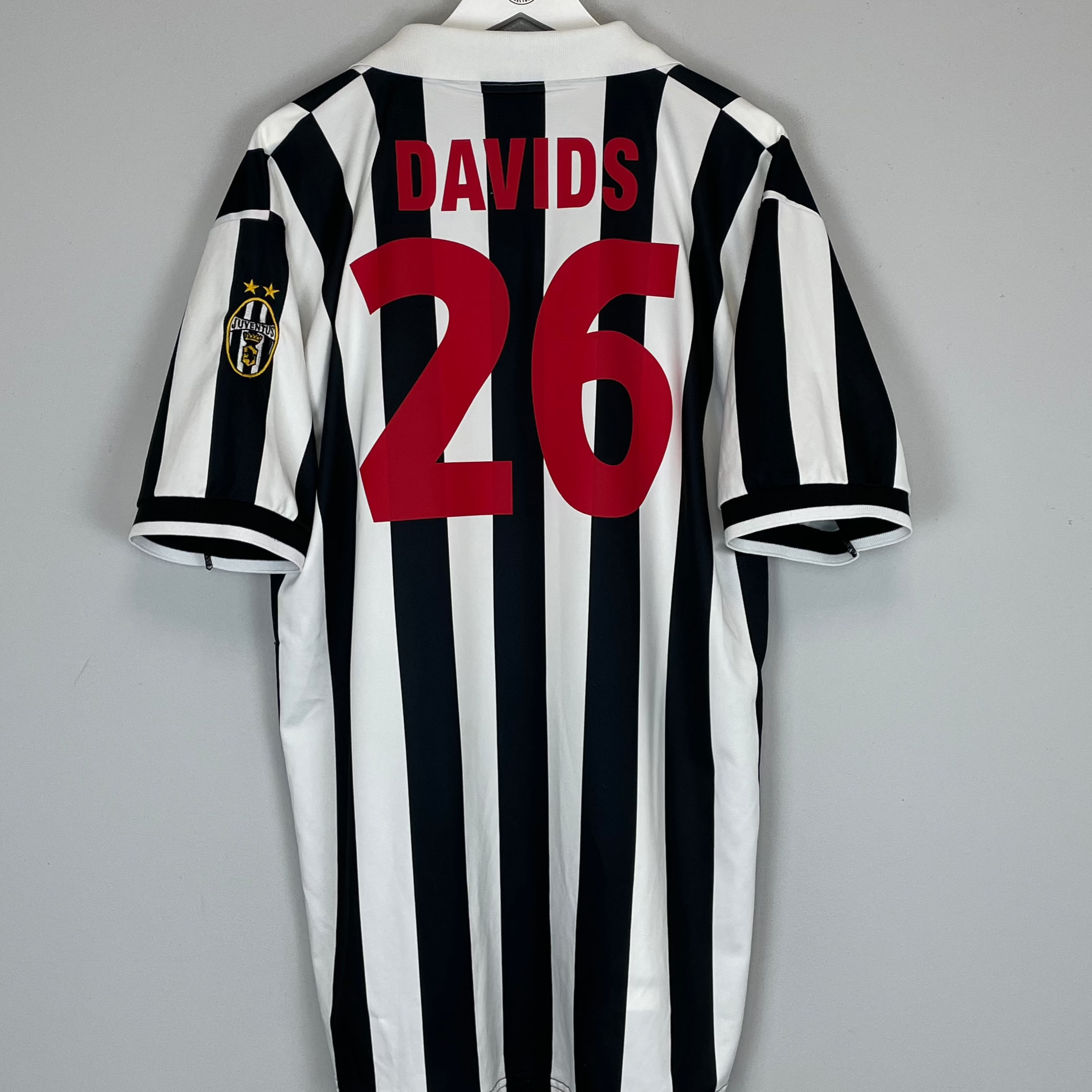 Shop 1998/99 JUVENTUS DAVIDS #26 HOME SHIRT (XXL) KAPPA, classic football shirts, vintage football shirts & retro soccer jerseys at Cult Kits