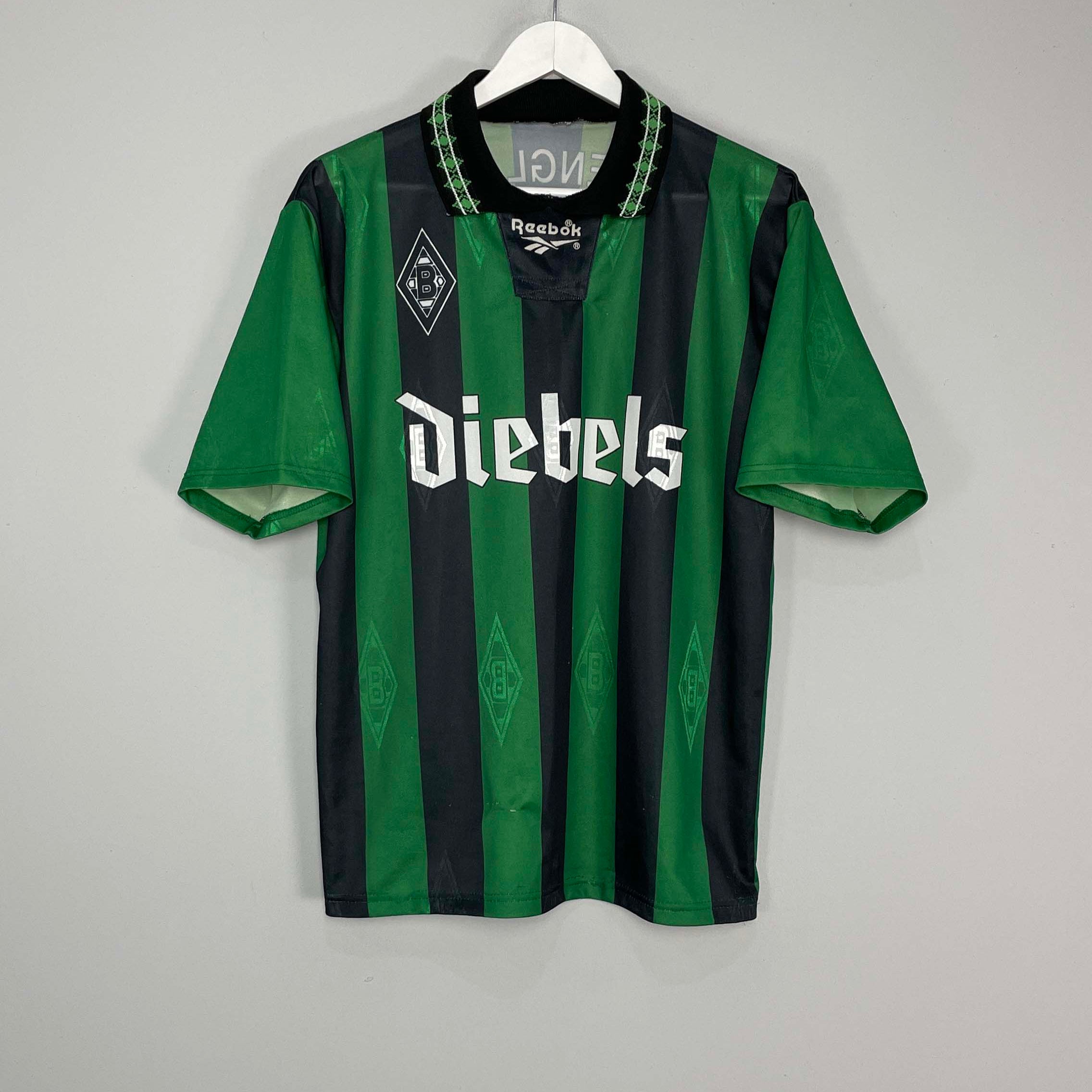 Shop 1995/96 MONCHENGLADBACH AWAY SHIRT (M) REEBOK, classic football shirts, vintage football shirts & retro soccer jerseys at Cult Kits