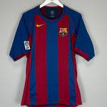 Buy 2004/05 BARCELONA RONALDINHO 10 HOME SHIRT (L) NIKE ~ Free worldwide shipping available ~ Authentic Vintage Football Shirts from Cult Kits
