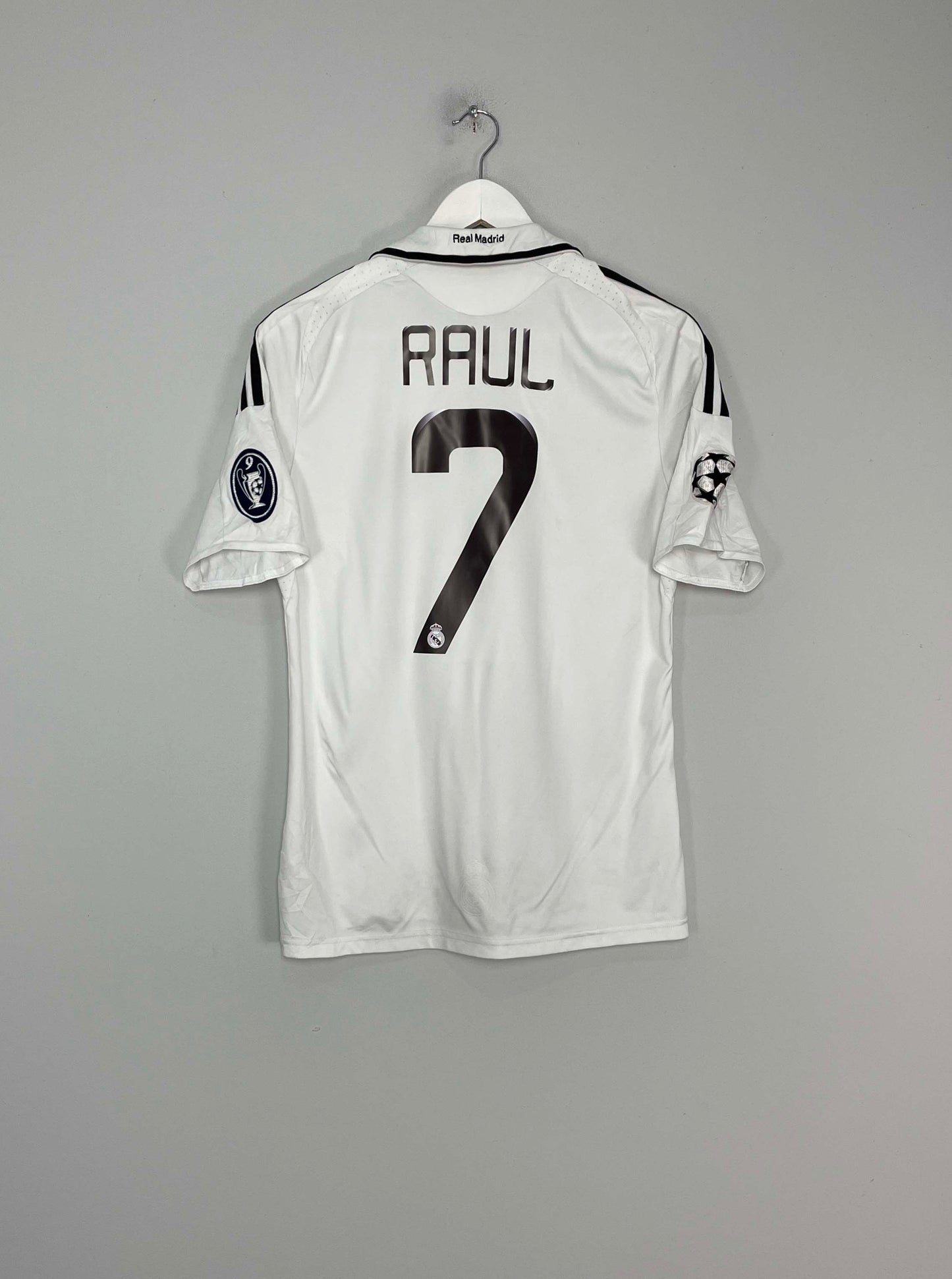 2008/09 REAL MADRID RAUL #7 C/L HOME SHIRT (S) ADIDAS