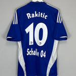 Shop 2008/10 SCHALKE RAKITIC #10 HOME SHIRT (M) ADIDAS, classic football shirts, vintage football shirts & retro soccer jerseys at Cult Kits