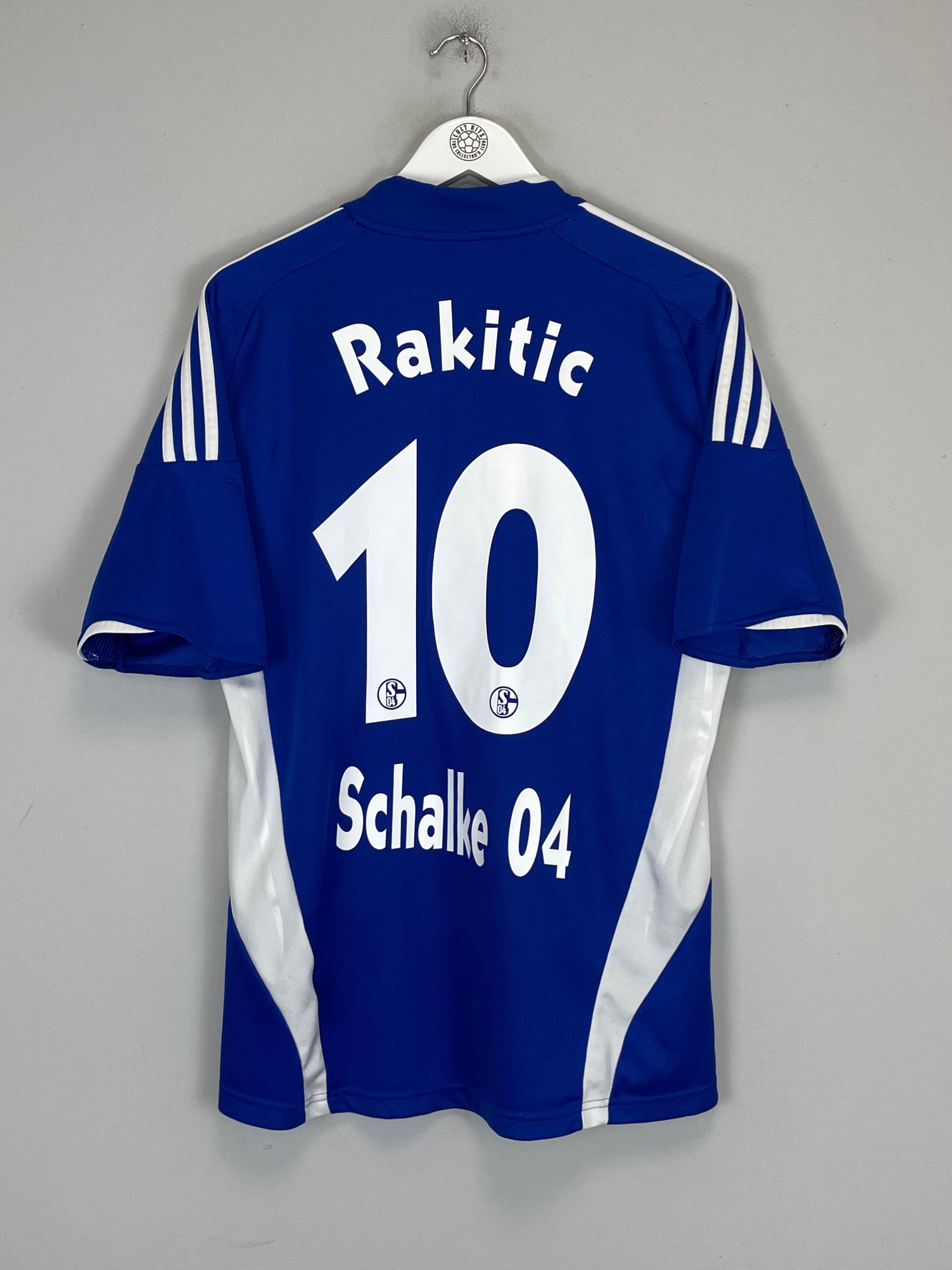 Shop 2008/10 SCHALKE RAKITIC #10 HOME SHIRT (M) ADIDAS, classic football shirts, vintage football shirts & retro soccer jerseys at Cult Kits
