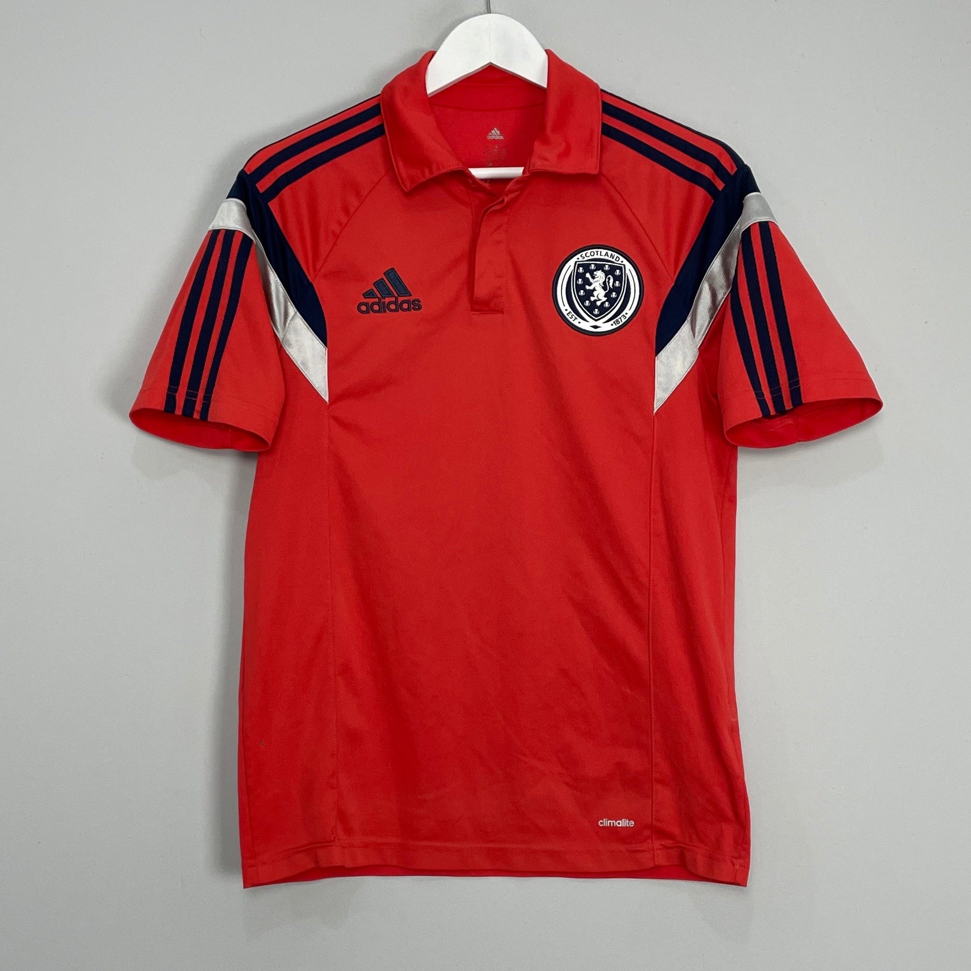 Shop 2014/15 SCOTLAND POLO SHIRT (M) ADIDAS, classic football shirts, vintage football shirts & retro soccer jerseys at Cult Kits