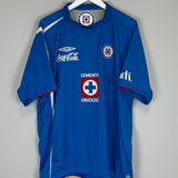 2006/08 CRUZ AZUL C.DELGADO #19 HOME SHIRT (XL) UMBRO