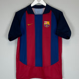 2003/04 BARCELONA HOME SHIRT (XL.KIDS) NIKE BASIC