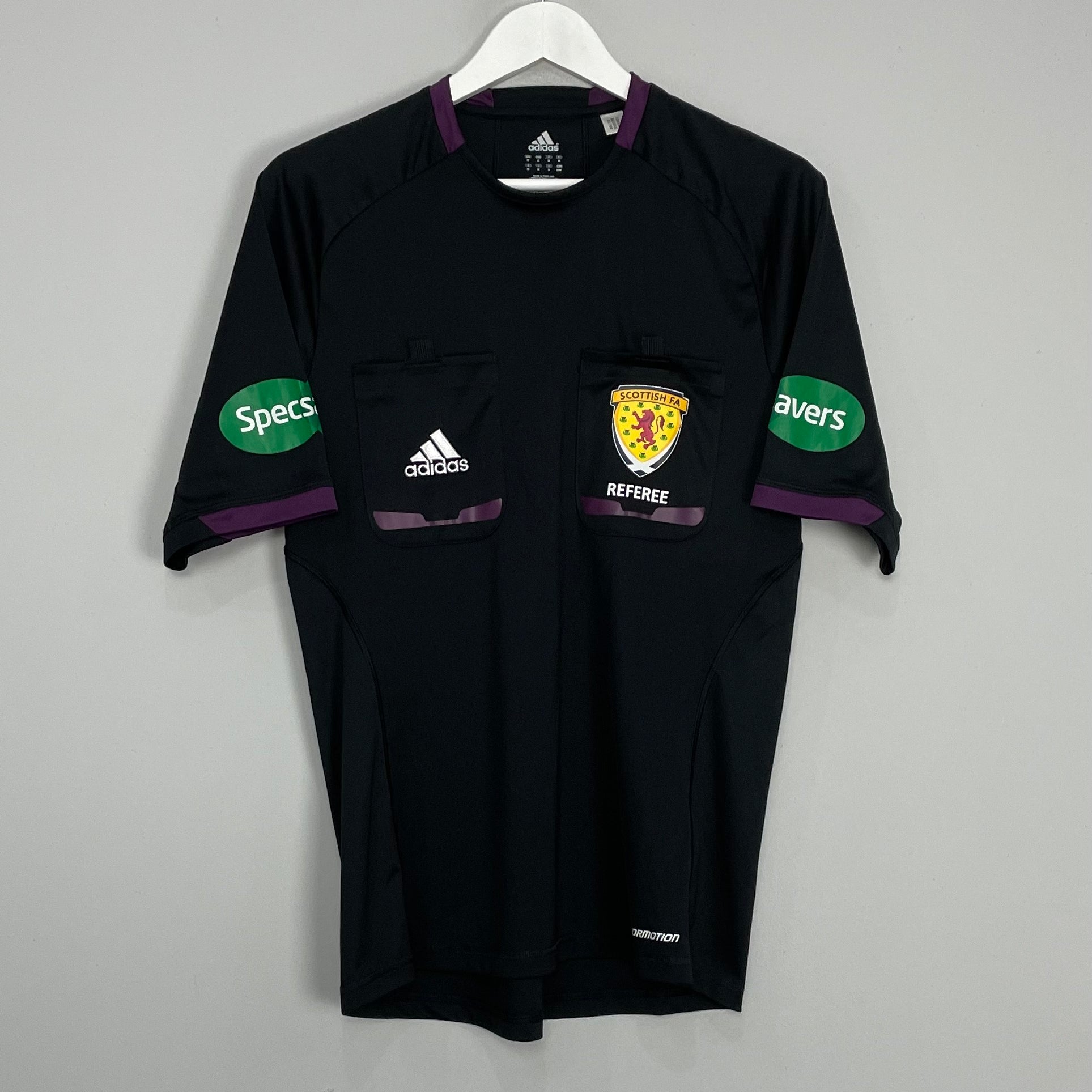 Shop 2013/14 SCOTLAND REFEREE SHIRT (M) ADIDAS, classic football shirts, vintage football shirts & retro soccer jerseys at Cult Kits