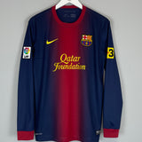 2012/13 BARCELONA MESSI #10 L/S HOME SHIRT (M) NIKE