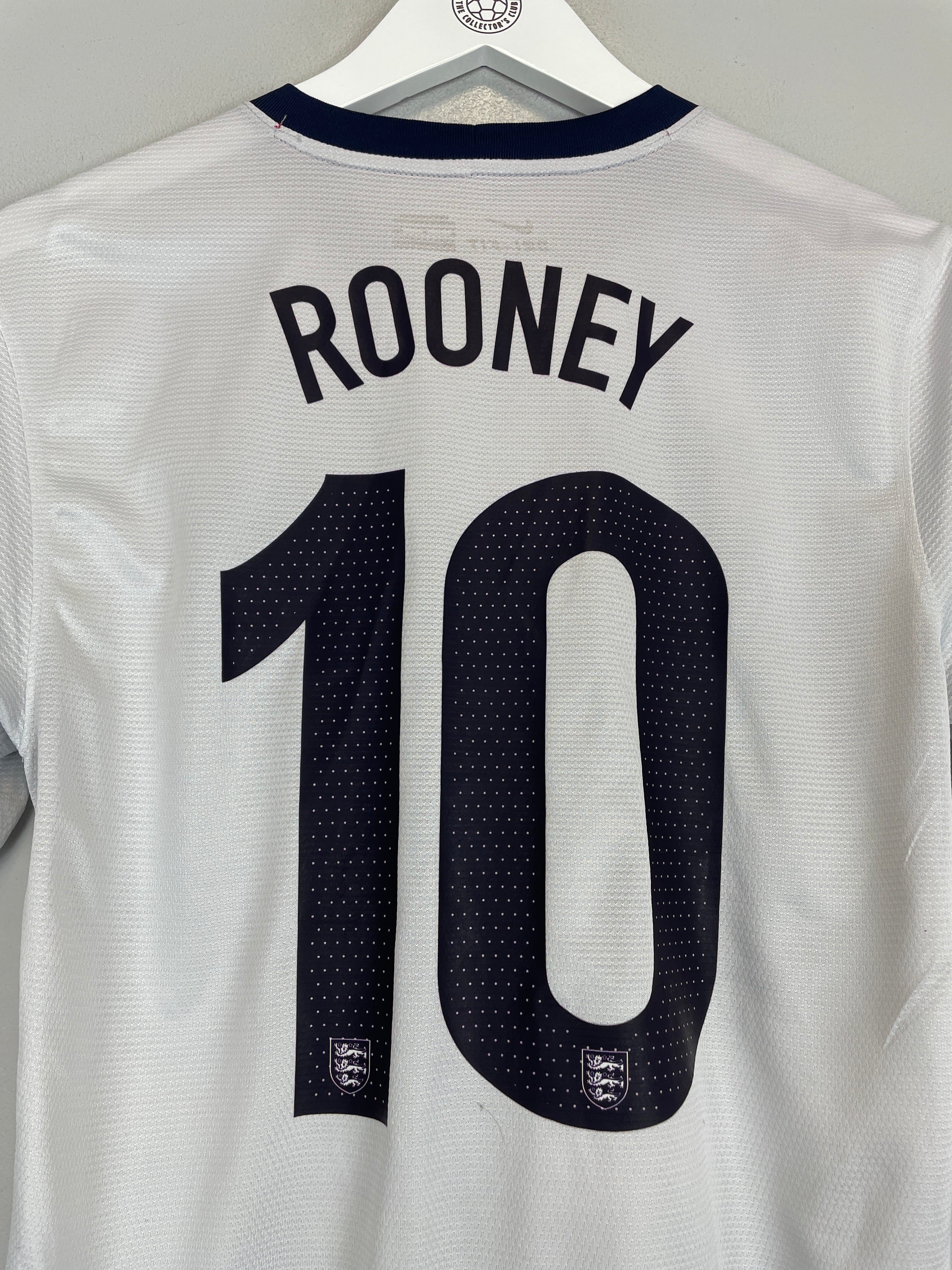 Shop 2013 ENGLAND ROONEY #10 *150 YEARS* HOME SHIRT (S) NIKE, classic football shirts, vintage football shirts & retro soccer jerseys at Cult Kits