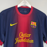 Shop 2012/13 BARCELONA HOME SHIRT (M) NIKE, classic football shirts, vintage football shirts & retro soccer jerseys at Cult Kits