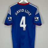 2010/11 CHELSEA DAVID LUIZ #4 HOME SHIRT (M) ADIDAS