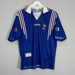 Shop 1996/98 FRANCE HOME SHIRT (XL) ADIDAS, classic football shirts, vintage football shirts & retro soccer jerseys at Cult Kits
