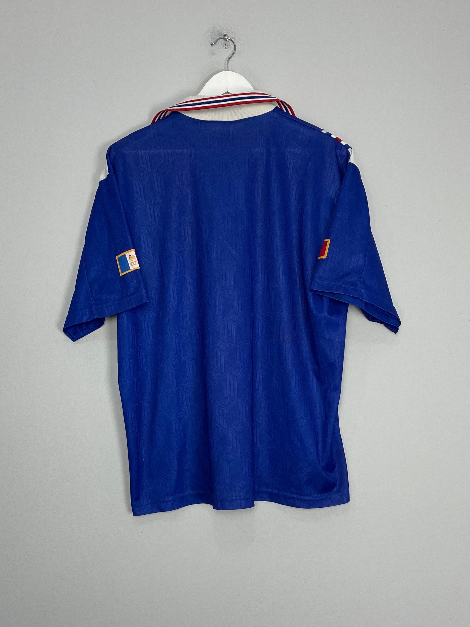 Shop 1996/98 FRANCE HOME SHIRT (XL) ADIDAS, classic football shirts, vintage football shirts & retro soccer jerseys at Cult Kits