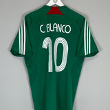 2007/08 MEXICO C.BLANCO #10 HOME SHIRT (M) ADIDAS