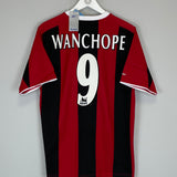 2003/04 MANCHESTER CITY WANCHOPE #9 *BNWT* AWAY SHIRT (M) REEBOK