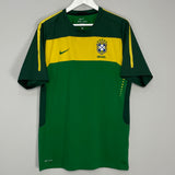 Shop 2010/11 BRAZIL TRAINING SHIRT (L) NIKE, classic football shirts, vintage football shirts & retro soccer jerseys at Cult Kits