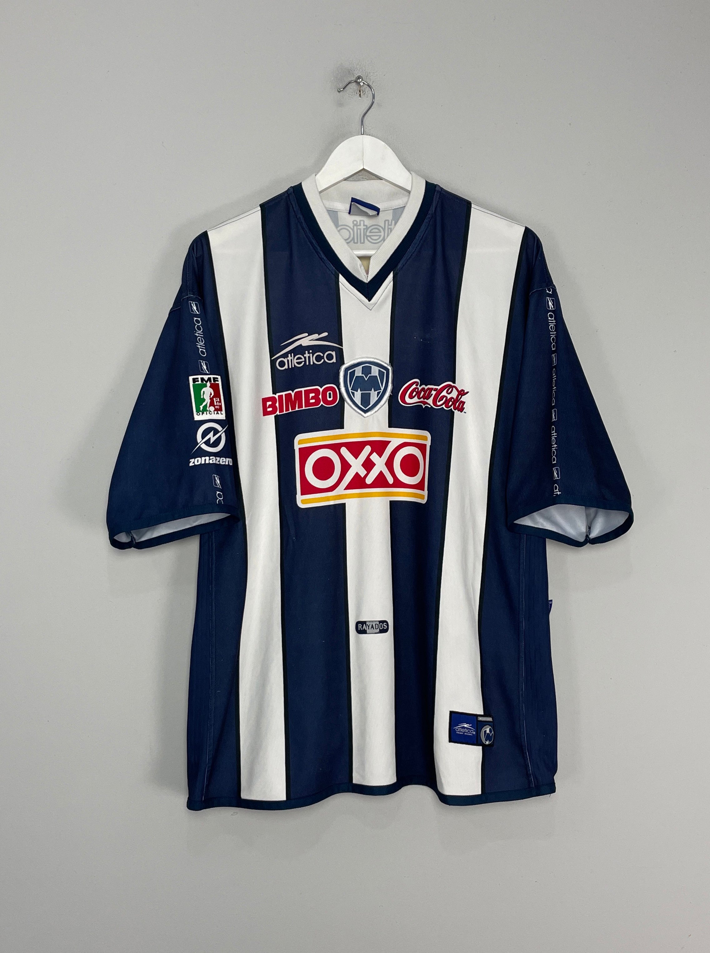 Shop 2000/01 MONTERREY HOME SHIRT (XL) ATLETICA, classic football shirts, vintage football shirts & retro soccer jerseys at Cult Kits