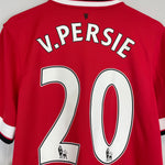 Shop 2014/15 MANCHESTER UNITED V.PERSIE #20 *BNWT* HOME SHIRT (M) NIKE, classic football shirts, vintage football shirts & retro soccer jerseys at Cult Kits