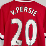 Shop 2014/15 MANCHESTER UNITED V.PERSIE #20 *BNWT* HOME SHIRT (M) NIKE, classic football shirts, vintage football shirts & retro soccer jerseys at Cult Kits