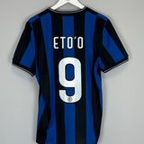 Shop 2009/10 INTER MILAN ETO'O #9 HOME SHIRT (M) NIKE, classic football shirts, vintage football shirts & retro soccer jerseys at Cult Kits