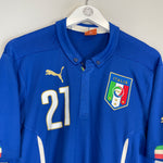 Shop 2014/15 ITALY PIRLO #21 HOME SHIRT (M) PUMA, classic football shirts, vintage football shirts & retro soccer jerseys at Cult Kits