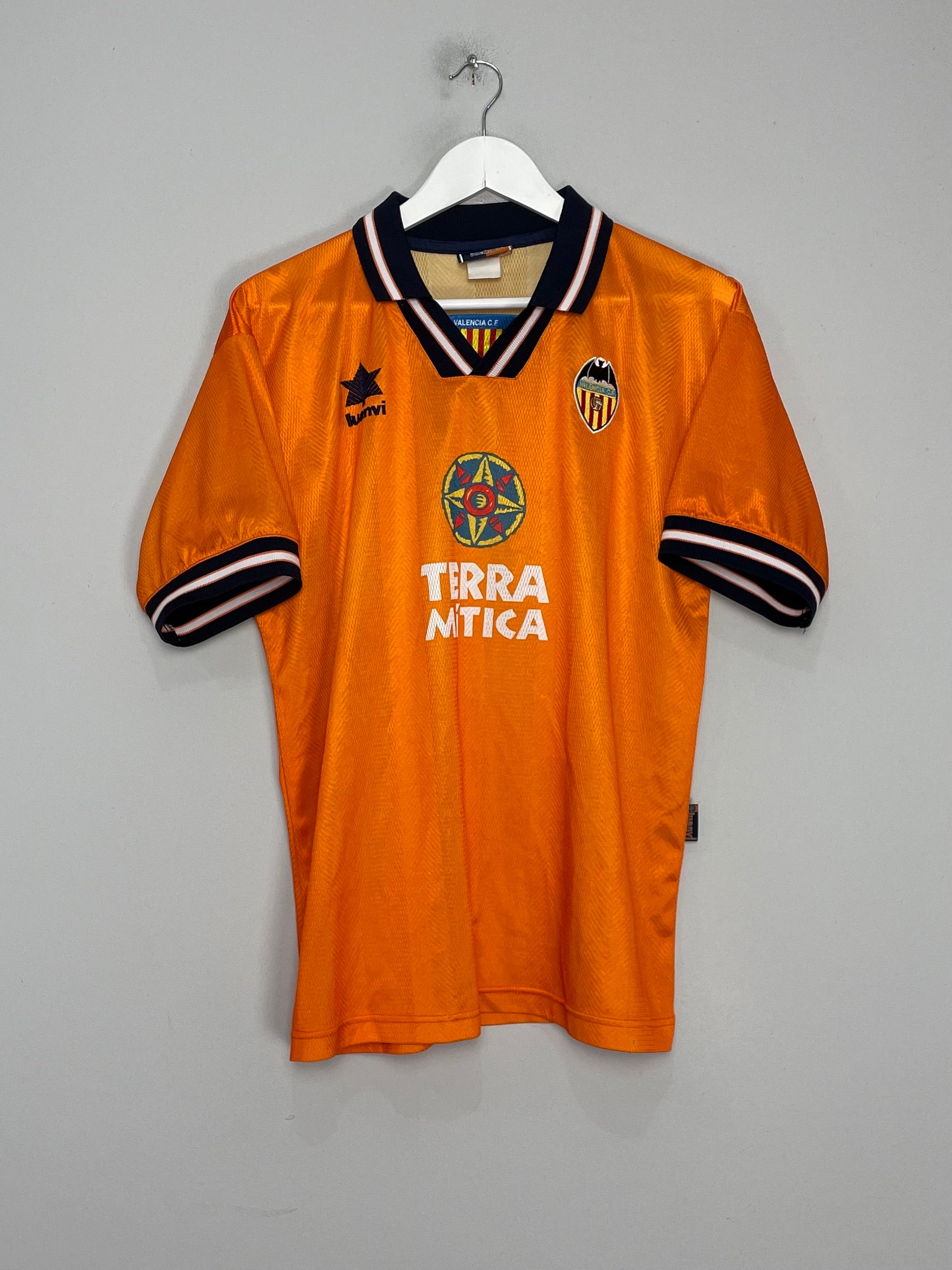 Shop 1998/99 VALENCIA AWAY SHIRT (L) LUANVI, classic football shirts, vintage football shirts & retro soccer jerseys at Cult Kits