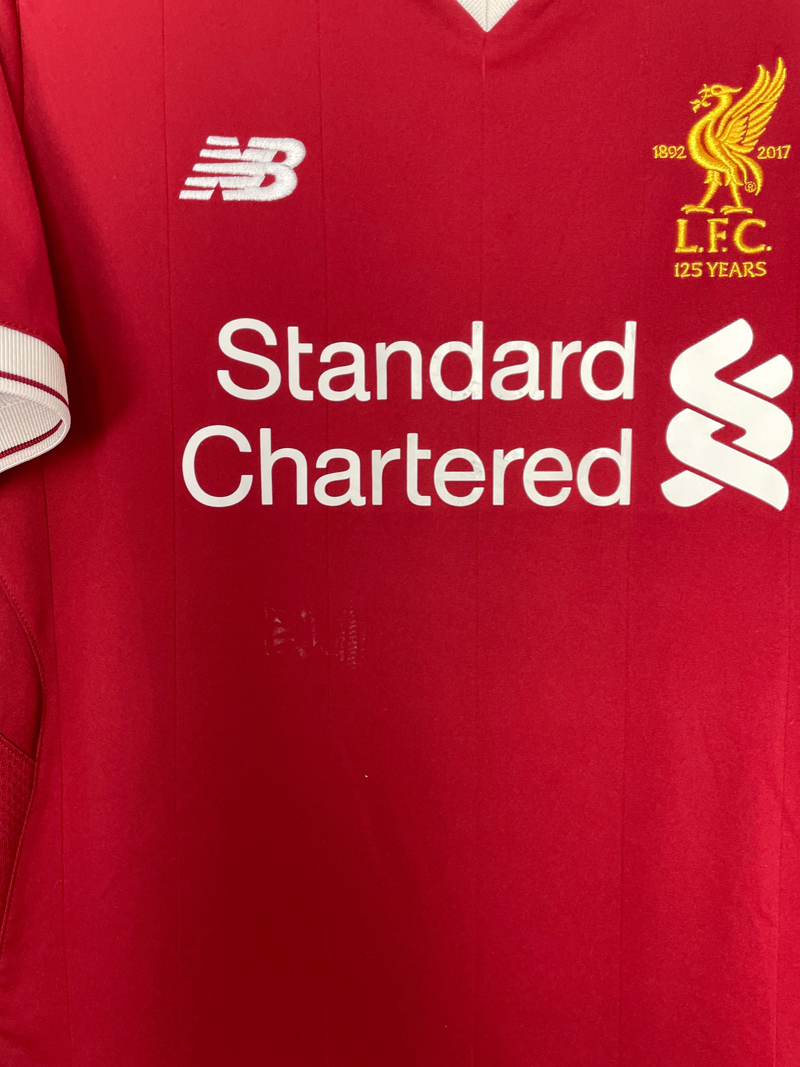 Shop 2017/18 LIVERPOOL *125 YEARS* HOME SHIRT (M) NEW BALANCE, classic football shirts, vintage football shirts & retro soccer jerseys at Cult Kits