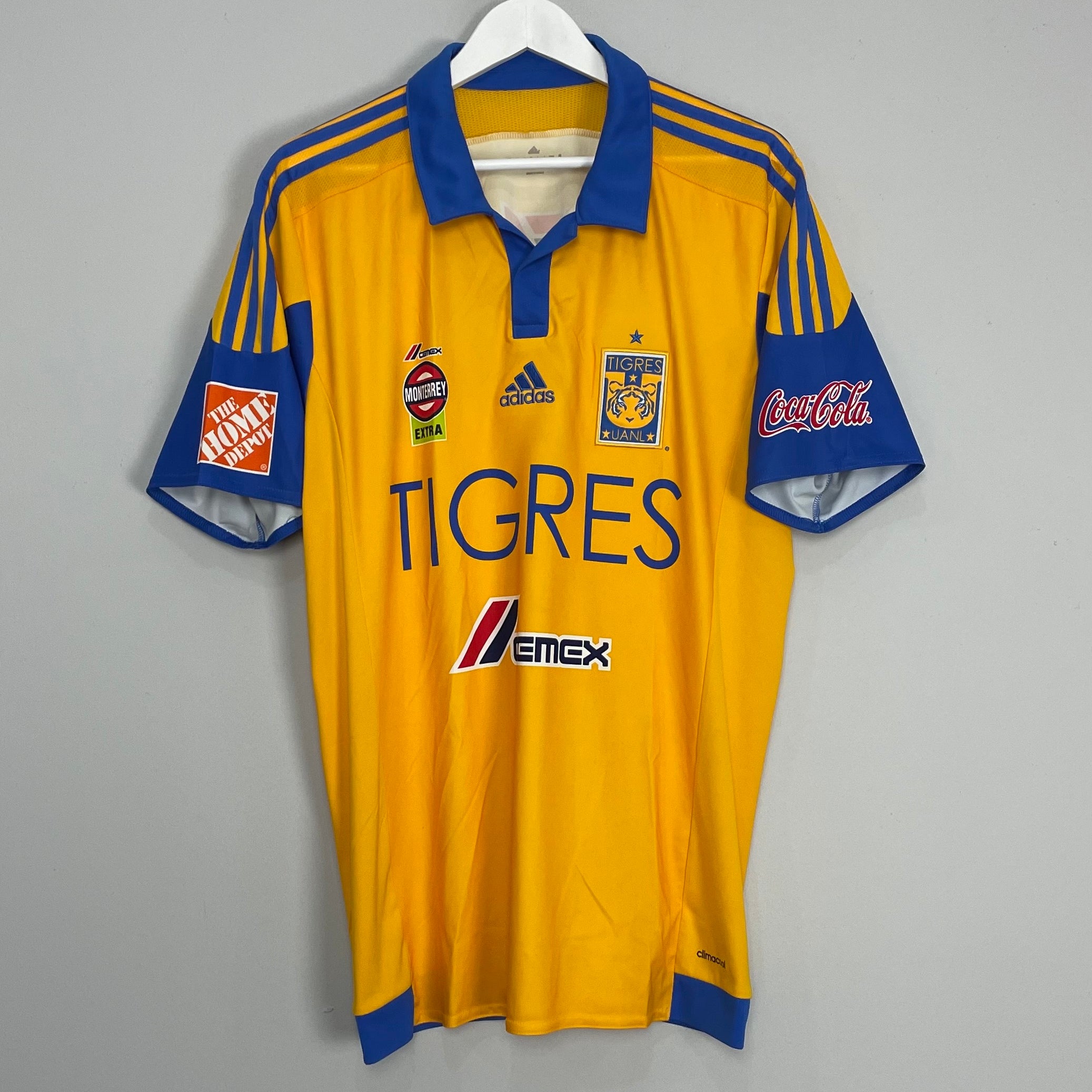 Shop 2015/16 TIGRES HOME SHIRT (XL) ADIDAS, classic football shirts, vintage football shirts & retro soccer jerseys at Cult Kits