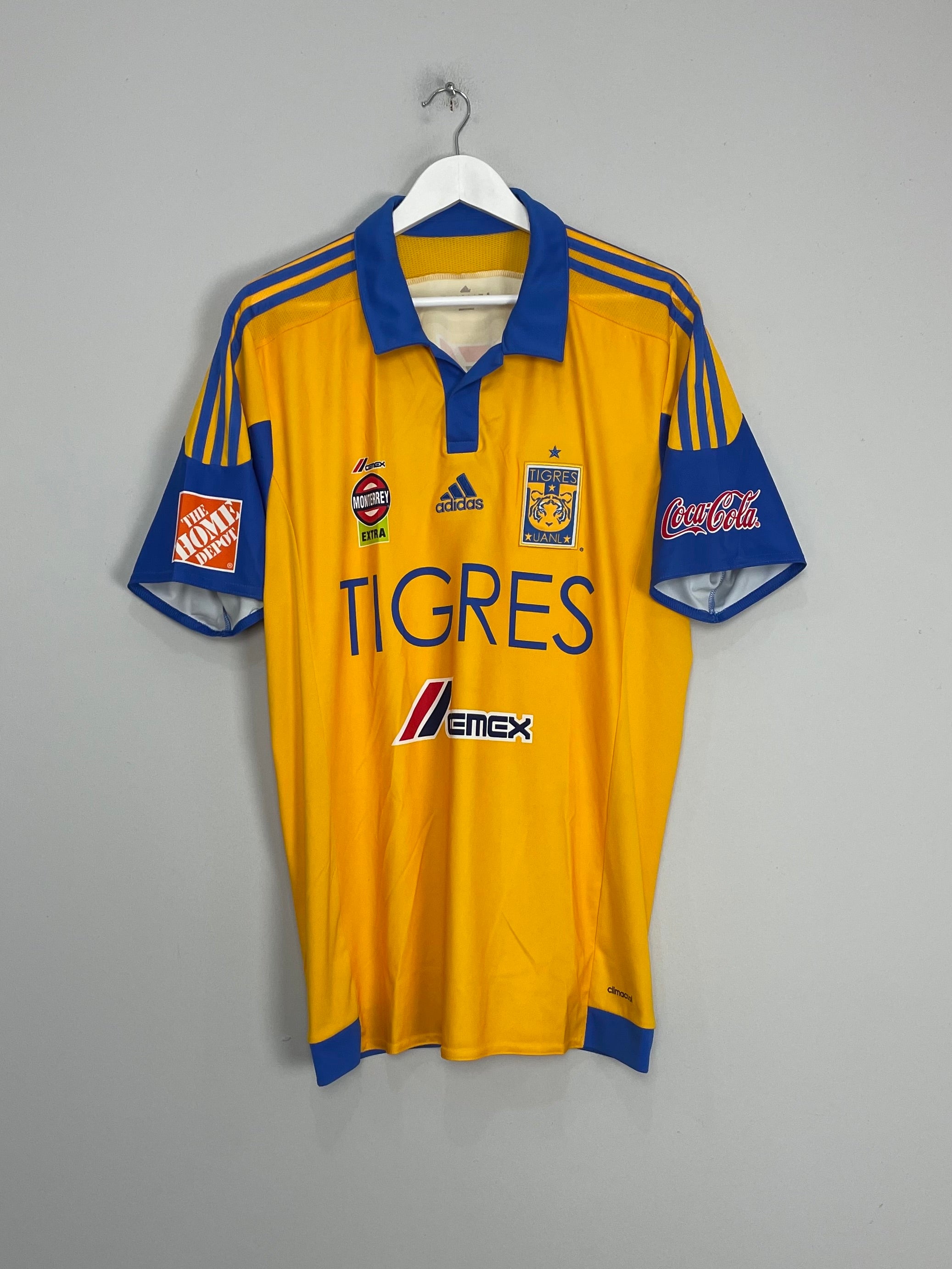 Shop 2015/16 TIGRES HOME SHIRT (XL) ADIDAS, classic football shirts, vintage football shirts & retro soccer jerseys at Cult Kits
