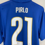 Shop 2014/15 ITALY PIRLO #21 HOME SHIRT (M) PUMA, classic football shirts, vintage football shirts & retro soccer jerseys at Cult Kits