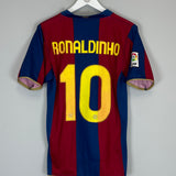 2007/08 BARCELONA RONALDINHO #10 HOME SHIRT (S) NIKE