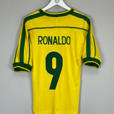 1998/00 BRAZIL RONALDO #9 *CUSTOMISED* HOME SHIRT (S*) NIKE