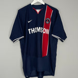 Shop 2002/03 PSG PAULETA #9 HOME SHIRT (L) NIKE, classic football shirts, vintage football shirts & retro soccer jerseys at Cult Kits