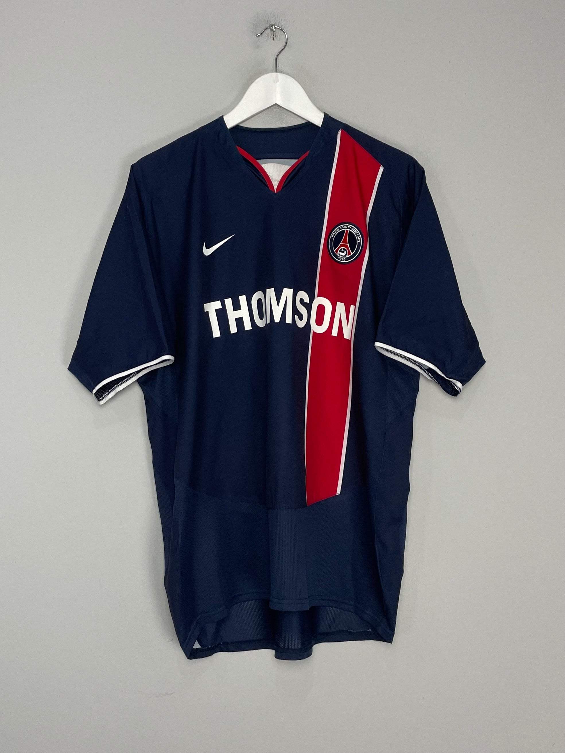 Shop 2002/03 PSG PAULETA #9 HOME SHIRT (L) NIKE, classic football shirts, vintage football shirts & retro soccer jerseys at Cult Kits