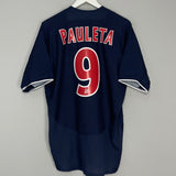 Shop 2002/03 PSG PAULETA #9 HOME SHIRT (L) NIKE, classic football shirts, vintage football shirts & retro soccer jerseys at Cult Kits