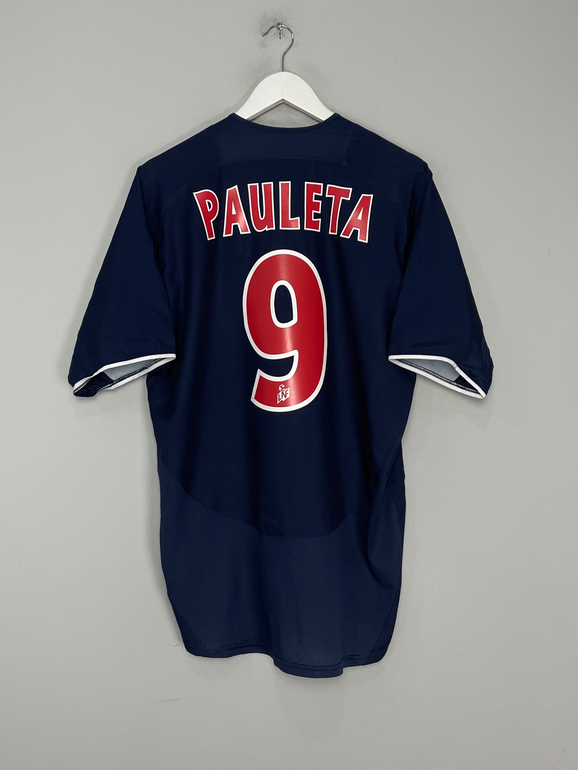 Shop 2002/03 PSG PAULETA #9 HOME SHIRT (L) NIKE, classic football shirts, vintage football shirts & retro soccer jerseys at Cult Kits