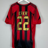 2004/05 AC MILAN KAKA #22 *PLAYER ISSUE* HOME SHIRT (XL) ADIDAS