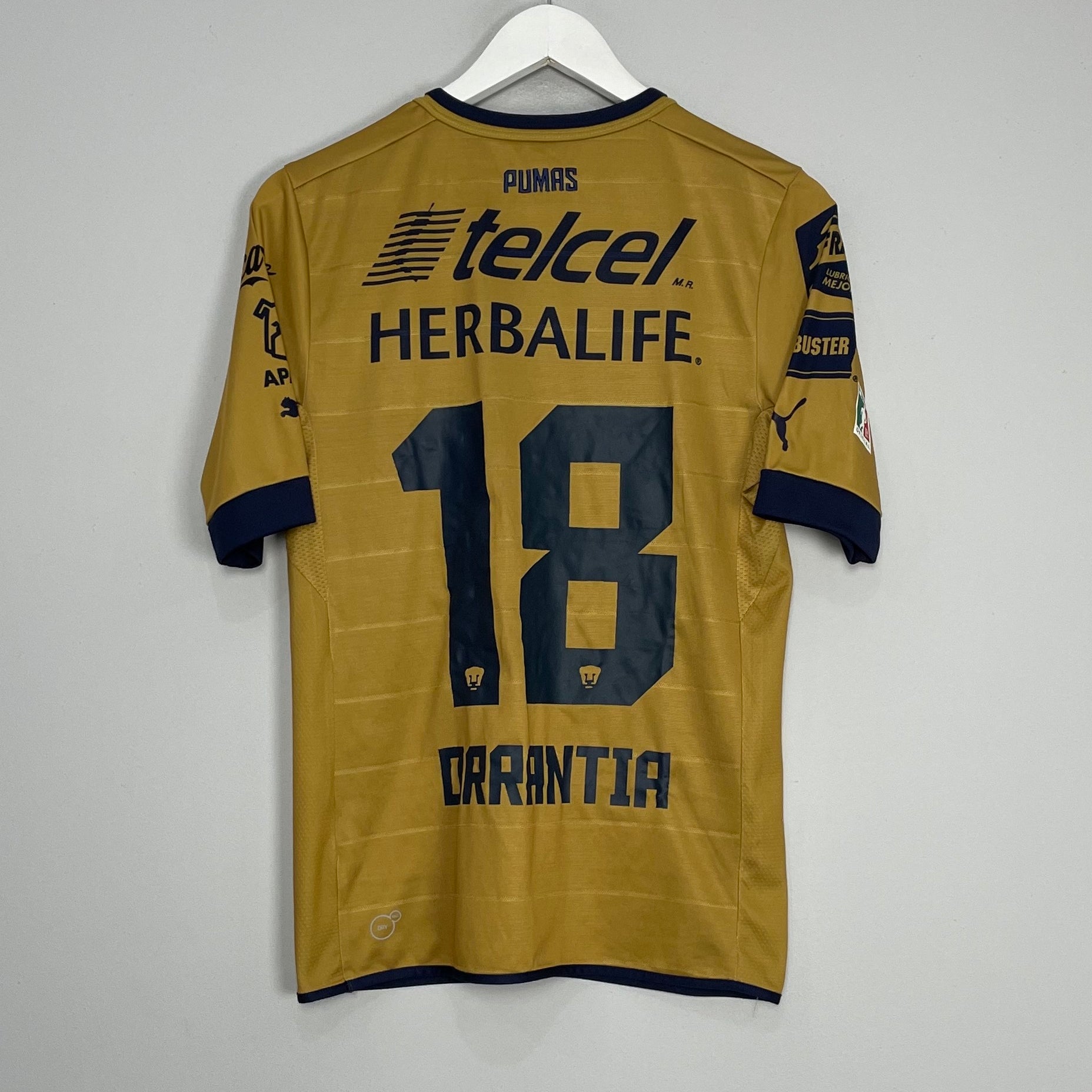 Shop 2012/13 UNAM PUMAS ORRANTIA #18 HOME SHIRT (S) PUMA, classic football shirts, vintage football shirts & retro soccer jerseys at Cult Kits