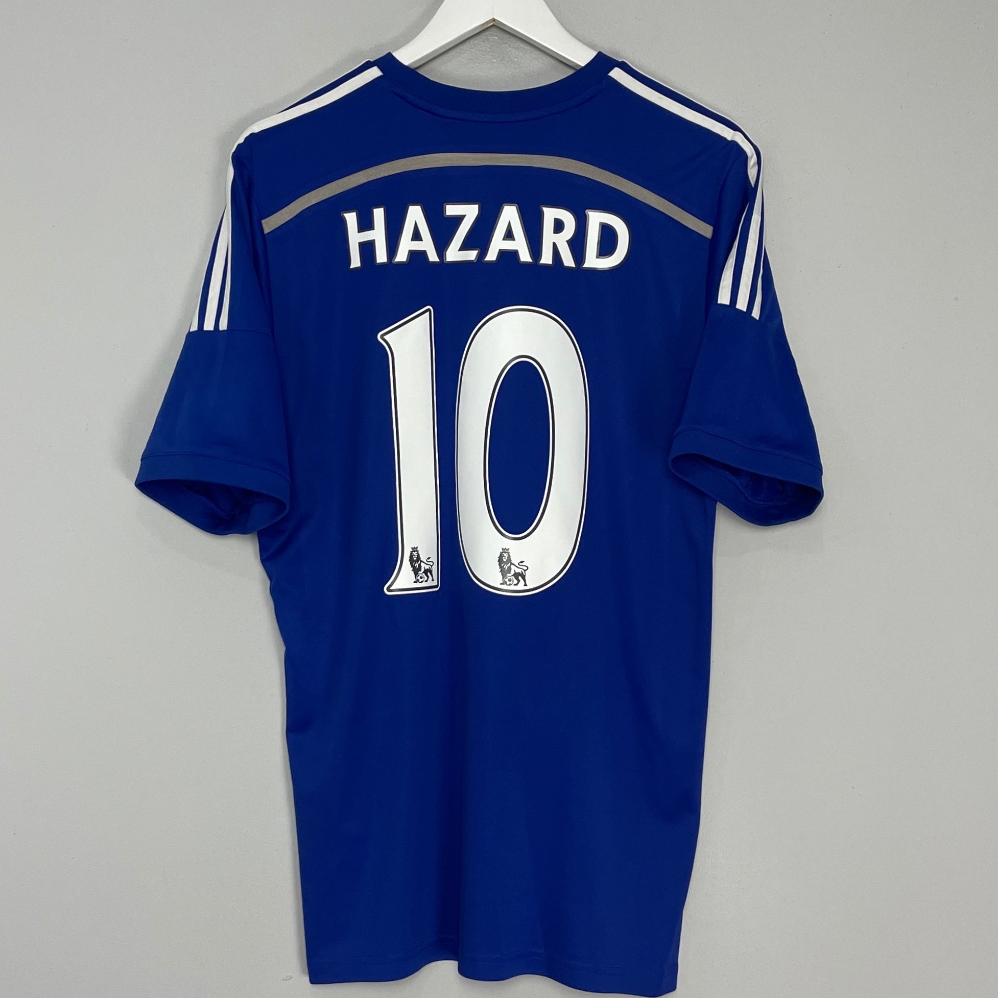 Shop 2014/15 CHELSEA HAZARD #10 HOME SHIRT (M) ADIDAS, classic football shirts, vintage football shirts & retro soccer jerseys at Cult Kits