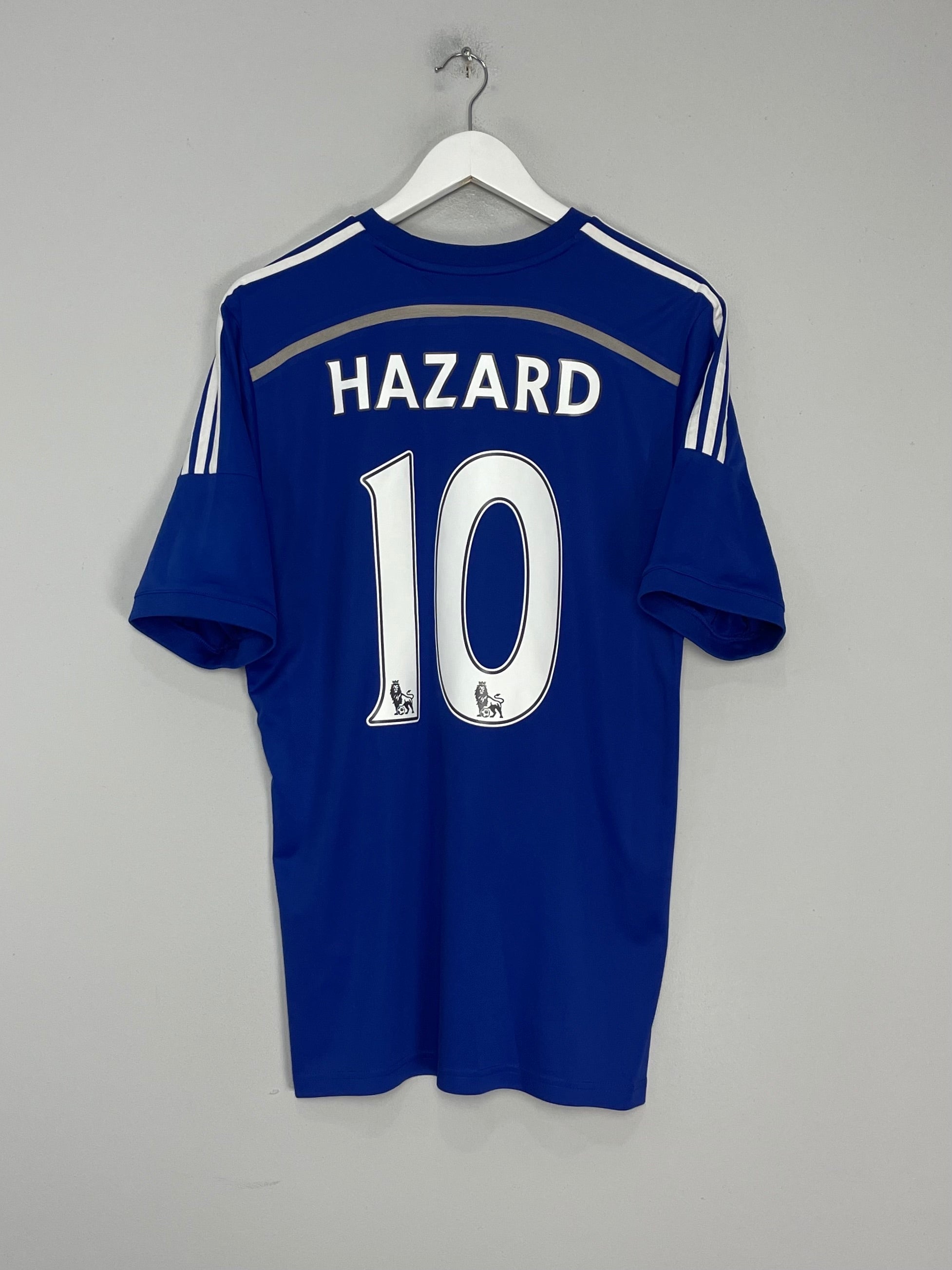 Shop 2014/15 CHELSEA HAZARD #10 HOME SHIRT (M) ADIDAS, classic football shirts, vintage football shirts & retro soccer jerseys at Cult Kits