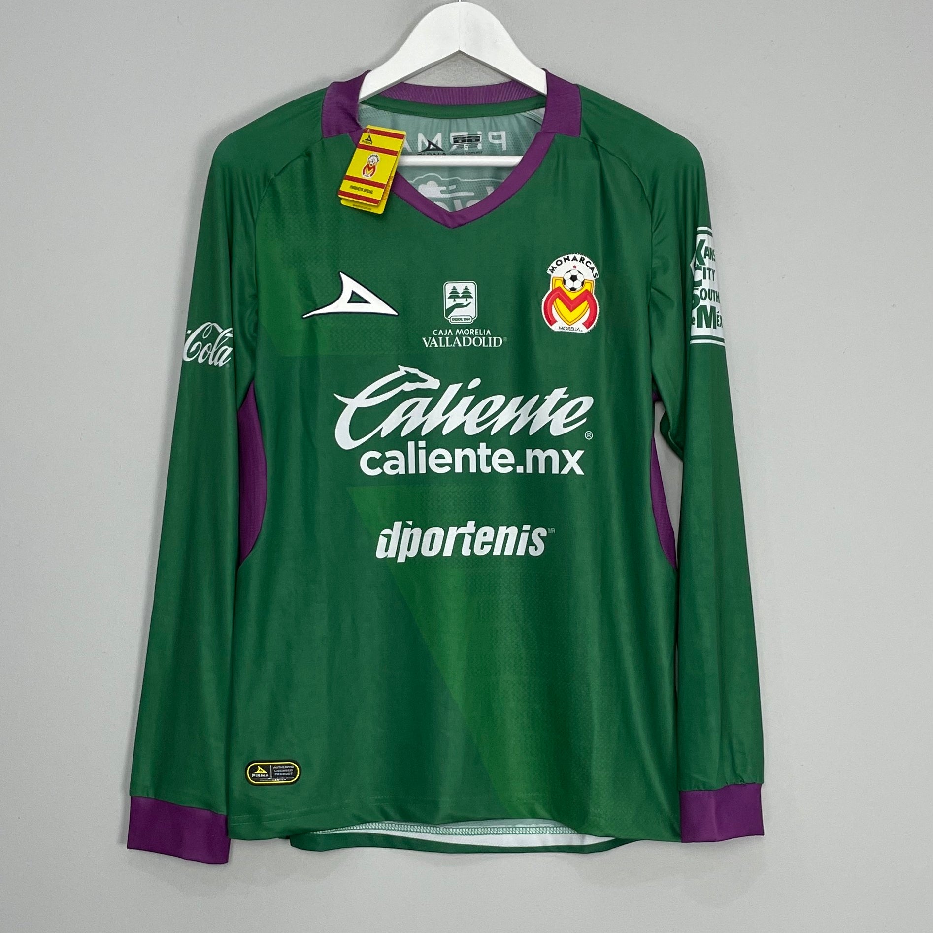 Shop 2020/21 MONARCAS MORELIA *BNWT* GK SHIRT (M) PIRMA, classic football shirts, vintage football shirts & retro soccer jerseys at Cult Kits