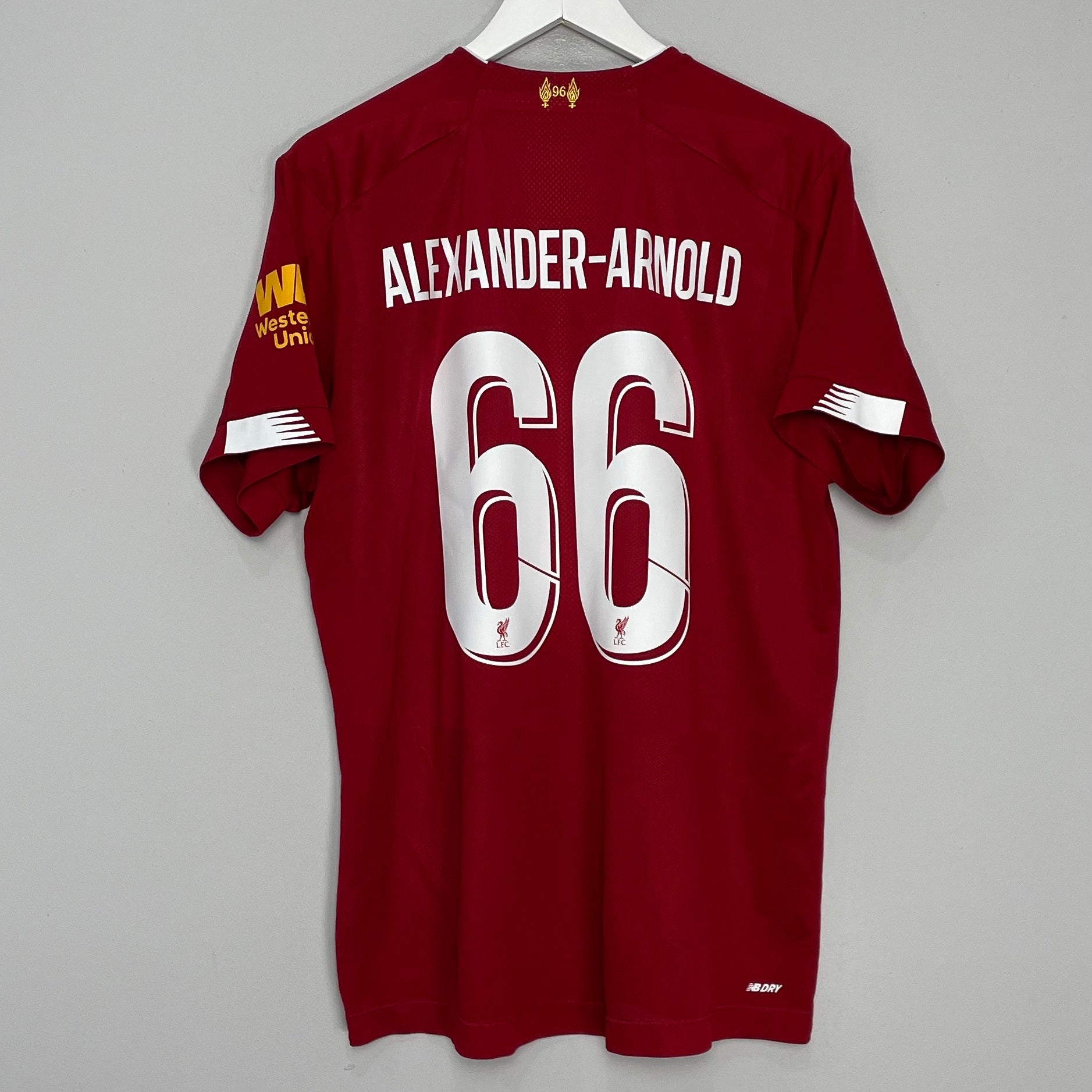 Shop 2019/20 LIVERPOOL ALEXANDER-ARNOLD #66 HOME SHIRT (XL) NEW BALANCE, classic football shirts, vintage football shirts & retro soccer jerseys at Cult Kits
