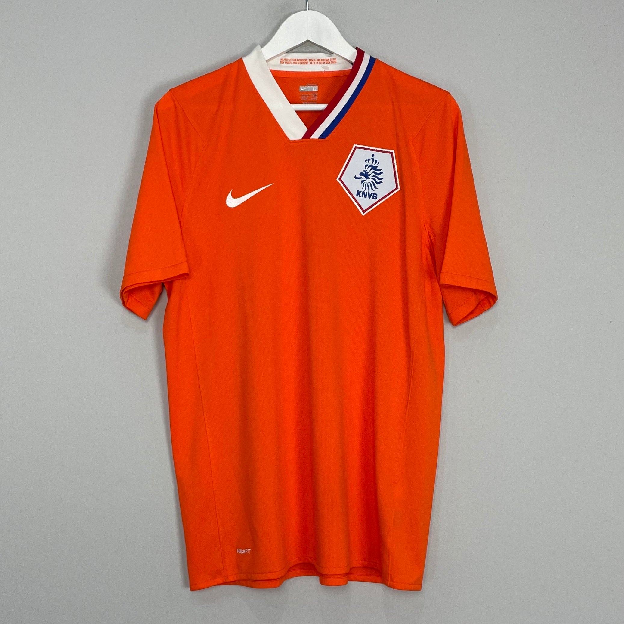 Shop 2008/10 NETHERLANDS HOME SHIRT (L) NIKE, classic football shirts, vintage football shirts & retro soccer jerseys at Cult Kits