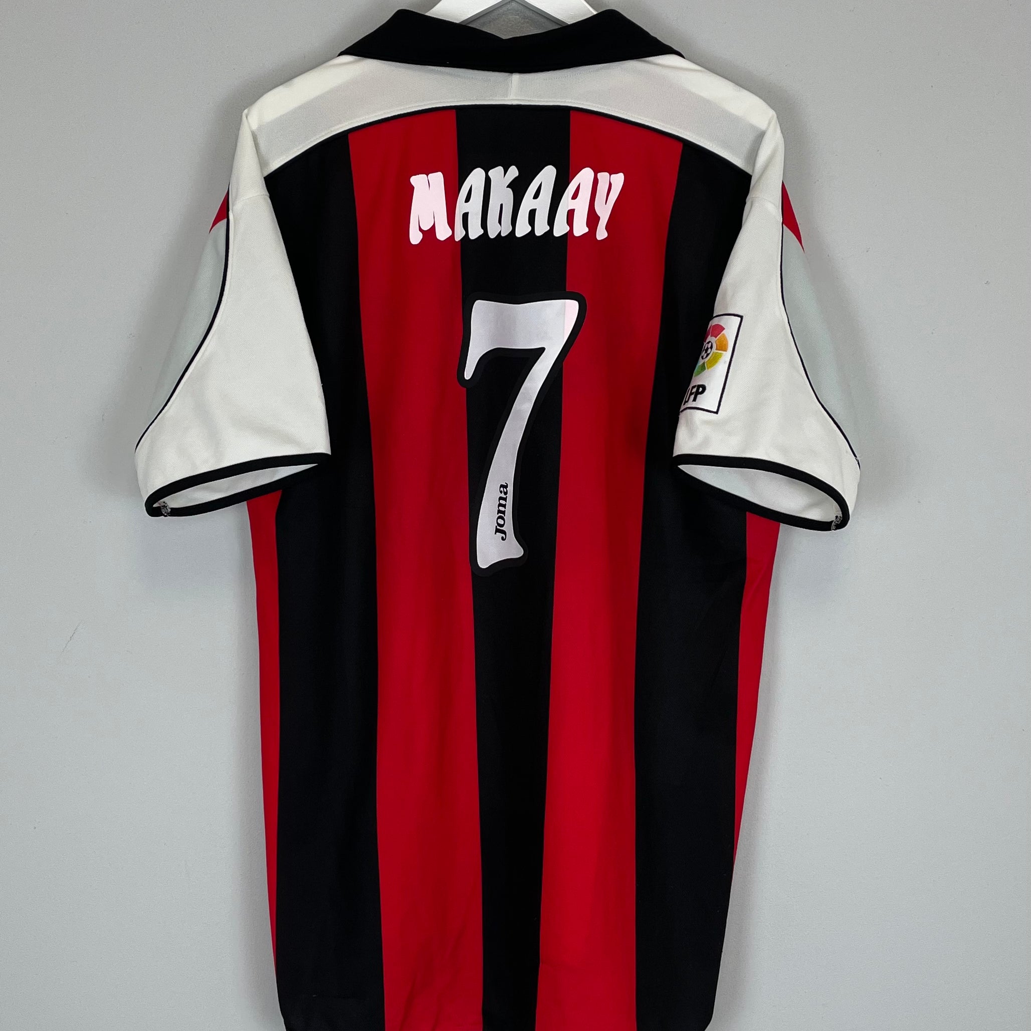 Shop 2001/02 DEPORTIVO LA CORUNA MAKAAY #7 AWAY SHIRT (XL) JOMA, classic football shirts, vintage football shirts & retro soccer jerseys at Cult Kits